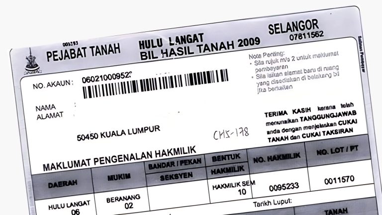 Guide to Quit Rent (Cukai Tanah)